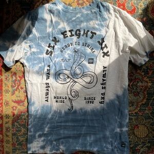 686 tie dye graphic tee